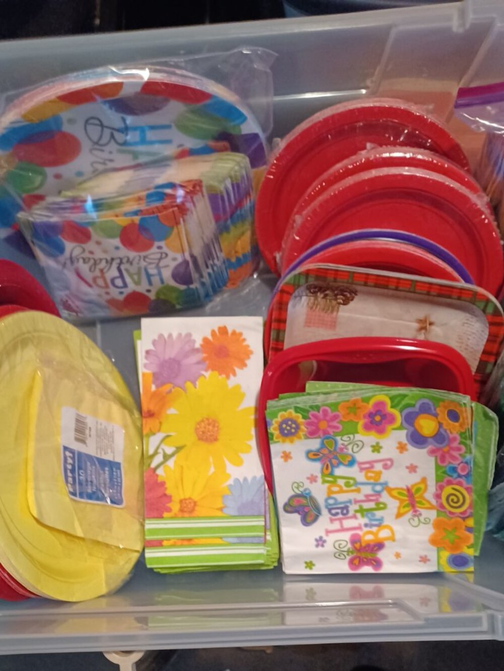 Over 200 pieces! Party Supplies! Paper Plates, Napkins and Silverware